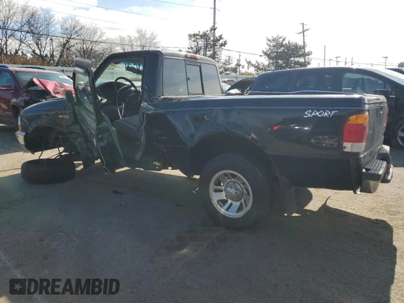 1999 Ford Ranger XL with VIN 1FTYR10V9XUB87056, listed as a Copart auction lot 43989795 with 193,980 mi miles and Salvage Title. Bid and sale history available at carsss.com. Image 2.