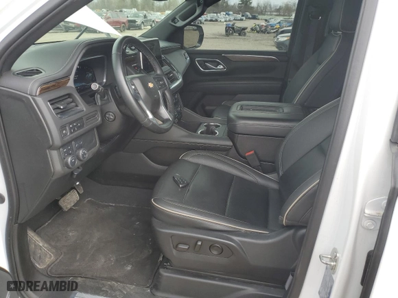 2023 Chevrolet Tahoe Premier with VIN 1GNSKSKD0PR217513, listed as a Copart auction lot 54702845 with 55,424 mi miles and Salvage Title. Bid and sale history available at carsss.com. Image 7.