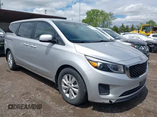 2016 Kia Sedona L with VIN KNDMA5C10G6182399, listed as a IAAI auction lot 42186358 with 102,874 mi miles and . Bid and sale history available at DreamBid. Image 1.