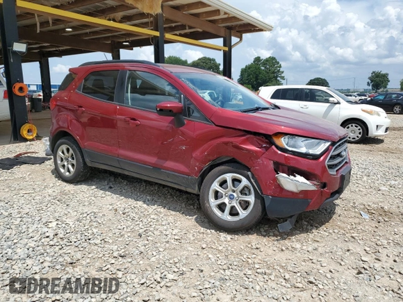 2021 Ford EcoSport SE with VIN MAJ3S2GE7MC449092, listed as a Copart auction lot 62595175 with 92,760 mi miles and Salvage title. Bid and sale history available at DreamBid. Image 4.