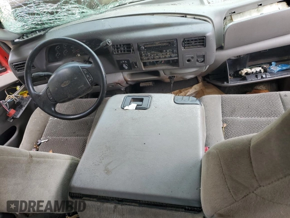 2001 Ford F-250 XL with VIN 1FTNX21F51EA21401, listed as a Copart auction lot 71724304 with Not Provided miles and Salvage Title. Bid and sale history available at DreamBid. Image 8.