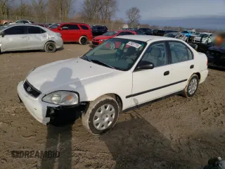 1999 Honda Civic LX with VIN 1HGEJ6672XL035806, listed as a Copart auction lot 47627715 with 189,093 mi miles and Salvage Title. Bid and sale history available at carsss.com. Image 1.