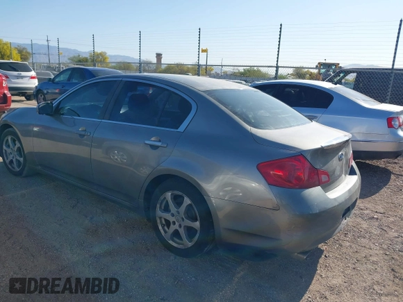 2007 Infiniti G35 Sedan Journey with VIN JNKBV61E17M704572, listed as a IAAI auction lot 41970069 with 230,602 mi miles. Bid and sale history available at carsss.com. Image 3.
