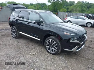 2023 Hyundai Santa Fe Calligraphy z VIN 5NMS5DAL3PH579506, wystawiony jako IAAI lot #42258138 z przebiegiem 20 094 mil mil oraz . Historia ofert i sprzedaży dostępna na DreamBid. Obrazek 1.