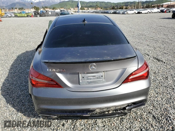 2018 Mercedes-Benz CLA with VIN WDDSJ4EB4JN697237, listed as a Copart auction lot 41661953 with 46,127 mi miles. Bid and sale history available at carsss.com. Image 6.