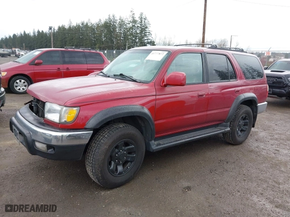 2000 Toyota 4Runner SR5 with VIN JT3HN86R2Y0294395, listed as a IAAI auction lot 41777872 with 340,445 mi miles. Bid and sale history available at carsss.com. Image 2.