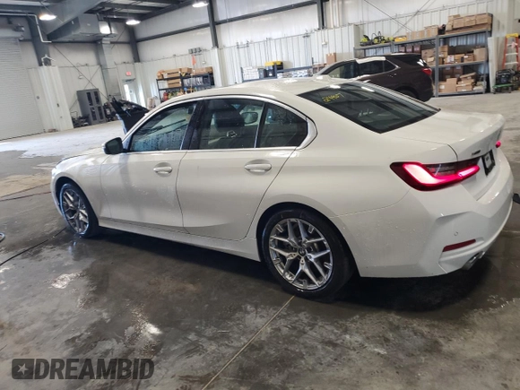 2025 BMW 3 Series 330i xDrive with VIN 3MW89CW07S8F01605, listed as a Copart auction lot 54503765 with 12,443 mi miles and Clean Title. Bid and sale history available at carsss.com. Image 2.