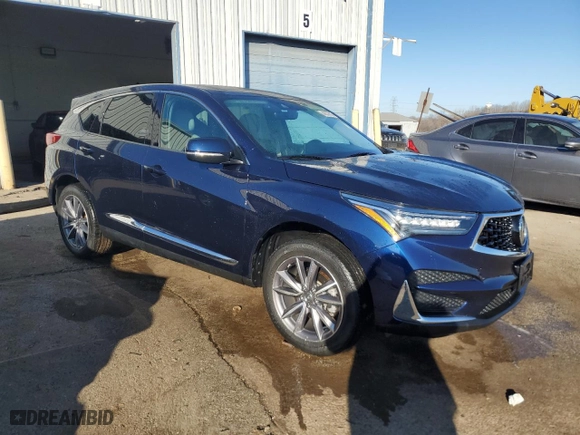2020 Acura RDX w/Technology Pkg with VIN 5J8TC2H52LL041749, listed as a Copart auction lot 44337615 with 41,541 mi miles and Salvage Title. Bid and sale history available at carsss.com. Image 4.