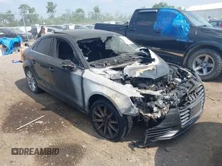 2015 Audi A3 Premium Plus with VIN WAUEFGFF3F1007100, listed as a IAAI auction lot 42413764 with Not provided miles and . Bid and sale history available at DreamBid. Image 1.