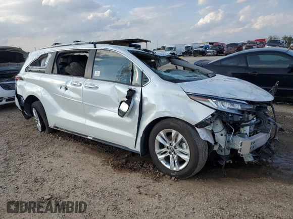2022 Toyota Sienna Limited with VIN 5TDZRKEC7NS102427, listed as a Copart auction lot 79524614 with Not provided miles and Salvage title. Bid and sale history available at DreamBid. Image 4.
