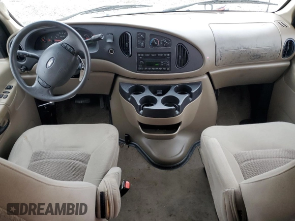 2006 Ford Econoline Passenger XL with VIN 1FBNE31L76HA02327, listed as a Copart auction lot 47425455 with 186,476 mi miles and Salvage title. Bid and sale history available at DreamBid. Image 8.