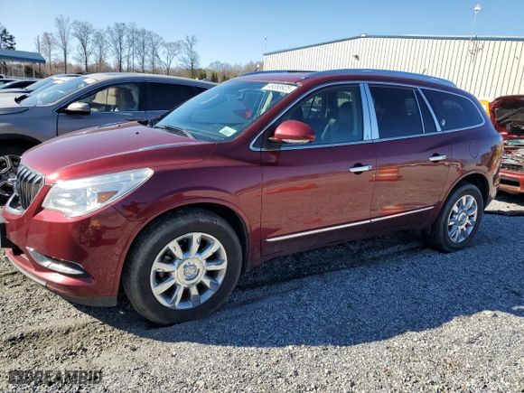 2015 Buick Enclave Premium with VIN 5GAKVCKD6FJ212398, listed as a Copart auction lot 49358925 with 124,866 mi miles and Salvage Title. Bid and sale history available at carsss.com. Image 1.