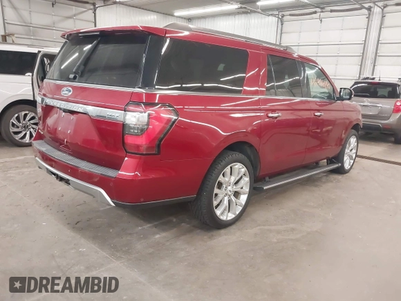 2018 Ford Expedition Max Limited z VIN 1FMJK2AT7JEA59470, wystawiony jako IAAI lot #42426840 z przebiegiem 109 778 mil mil oraz . Historia ofert i sprzedaży dostępna na DreamBid. Obrazek 4.