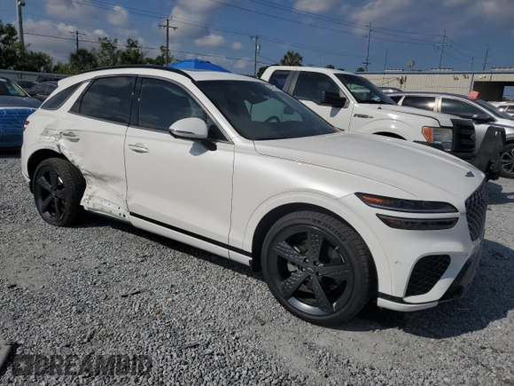 2022 Genesis GV70 2.5T with VIN KMUMADTB0NU058027, listed as a Copart auction lot 53203315 with 45,903 mi miles and Non repairable. Bid and sale history available at DreamBid. Image 4.