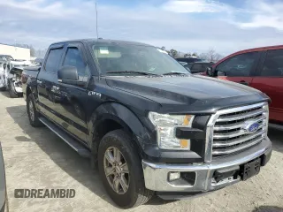 2015 Ford F-150 XL with VIN 1FTEW1CP7FFC11124, listed as a Copart auction lot 41777125 with 105,215 mi miles and Salvage title. Bid and sale history available at DreamBid. Image 4.