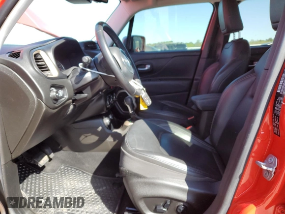 2017 Jeep Renegade Limited with VIN ZACCJBDB2HPE48490, listed as a Copart auction lot 52027175 with 41,519 mi miles and Salvage title. Bid and sale history available at DreamBid. Image 7.