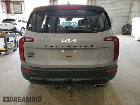 2022 Kia Telluride EX with VIN 5XYP3DHC0NG270021, listed as a Copart auction lot 50708455 with 79,830 mi miles and Salvage Title. Bid and sale history available at carsss.com. Image 6.