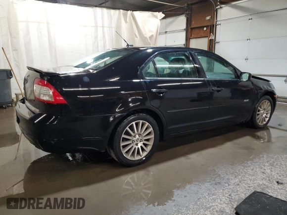 2008 Mercury Milan with VIN 3MEHM07Z48R656532, listed as a Copart auction lot 52419735 with 129,613 mi miles and Salvage title. Bid and sale history available at DreamBid. Image 3.