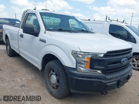 2018 Ford F-150 XL with VIN 1FTMF1CB9JKE60752, listed as a IAAI auction lot 42546643 with 28,346 mi miles and . Bid and sale history available at DreamBid. Image 1.