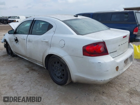2014 Dodge Avenger SE with VIN 1C3CDZAB6EN219324, listed as a IAAI auction lot 42430841 with 177,104 mi miles and . Bid and sale history available at DreamBid. Image 3.