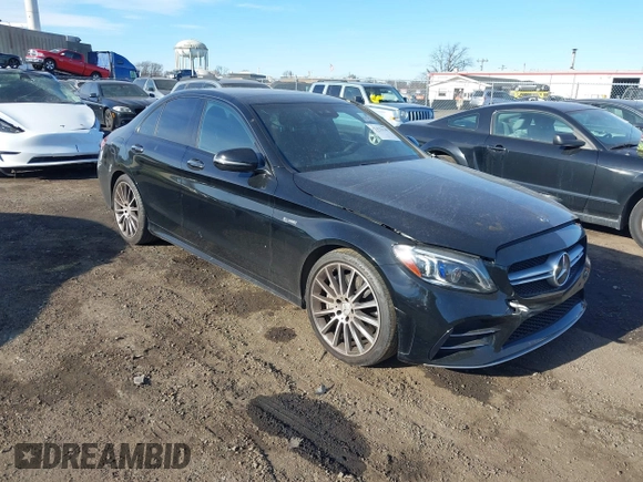 2019 Mercedes-Benz C 43 AMG with VIN 55SWF6EB8KU299343, listed as a IAAI auction lot 41432149 with 40,744 mi miles and . Bid and sale history available at DreamBid. Image 1.