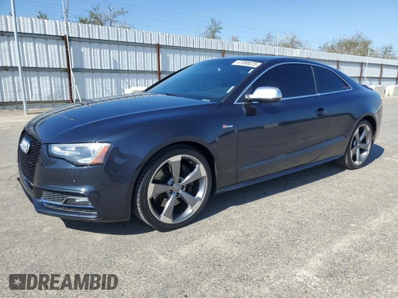 2013 Audi S5 Premium Plus z VIN WAUCGAFR9DA043933, wystawiony jako Copart lot #47098075 z przebiegiem 96 069 mil mil oraz Tytuł czysty. Historia ofert i sprzedaży dostępna na DreamBid. Obrazek 1.