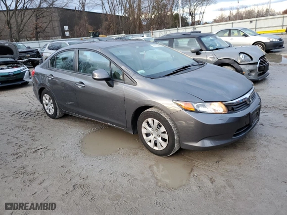 2012 Honda Civic Sdn LX with VIN 2HGFB2F59CH610631, listed as a Copart auction lot 85114294 with 133,281 mi miles and Clean Title. Bid and sale history available at carsss.com. Image 4.