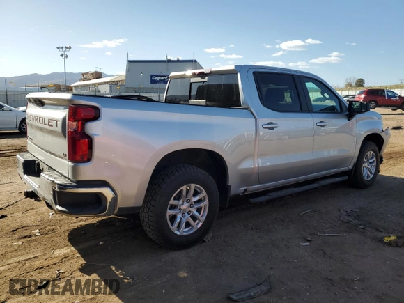 2020 Chevrolet Silverado 1500 LT with VIN 3GCUYDED8LG420960, listed as a Copart auction lot 52071615 with 74,568 mi miles and Salvage Title. Bid and sale history available at DreamBid. Image 3.