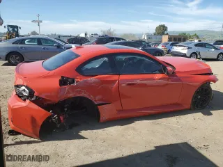 2024 BMW M2 with VIN 3MF13DM00R8D86349, listed as a Copart auction lot 51227764 with 7,114 mi miles and Salvage Title. Bid and sale history available at carsss.com. Image 3.