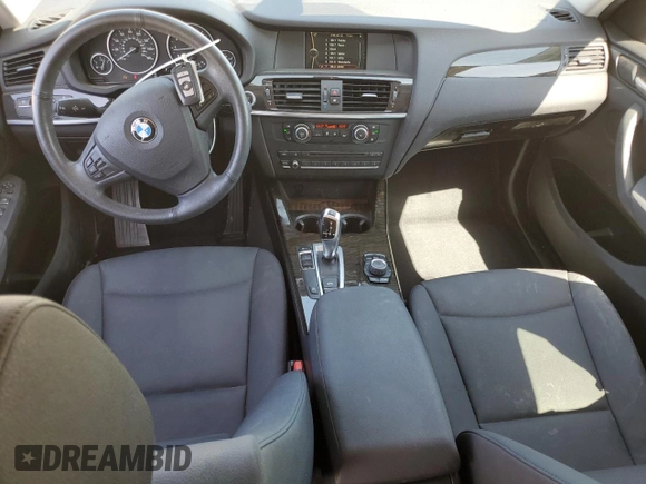 2014 BMW X3 xDrive28i with VIN 5UXWX9C56E0D37539, listed as a Copart auction lot 52455925 with 122,040 mi miles and Salvage Title. Bid and sale history available at DreamBid. Image 8.