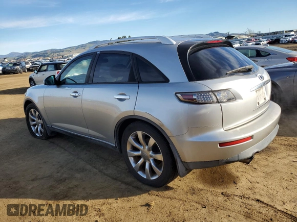 2005 Infiniti FX с VIN JNRAS08U55X100373, выставлен на аукционе Copart как лот 87104814 с пробегом 260 222 миль миль и Чистый • Clean title. История ставок и продаж доступна на DreamBid. Изображение 2.