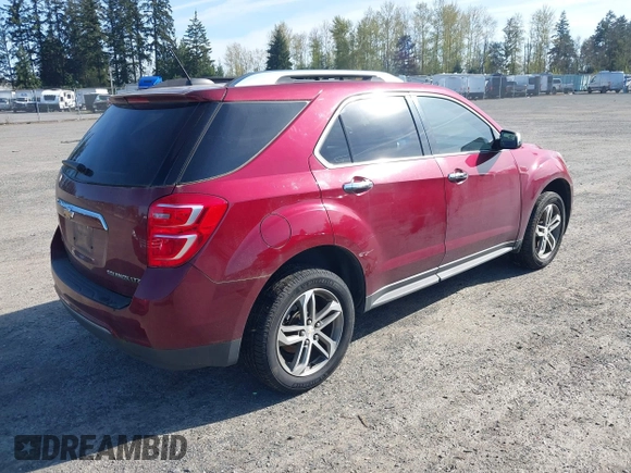 2016 Chevrolet Equinox LTZ with VIN 2GNFLGEK9G6269031, listed as a IAAI auction lot 41990085 with 119,199 mi miles. Bid and sale history available at carsss.com. Image 4.