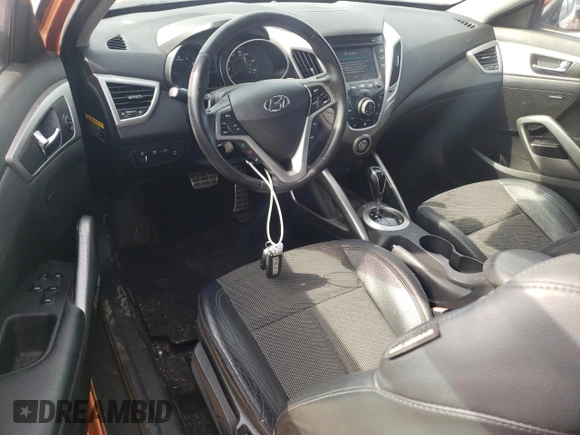 2013 Hyundai Veloster RE:MIX with VIN KMHTC6AD6DU156272, listed as a Copart auction lot 48770025 with 101,729 mi miles and Salvage title. Bid and sale history available at DreamBid. Image 8.