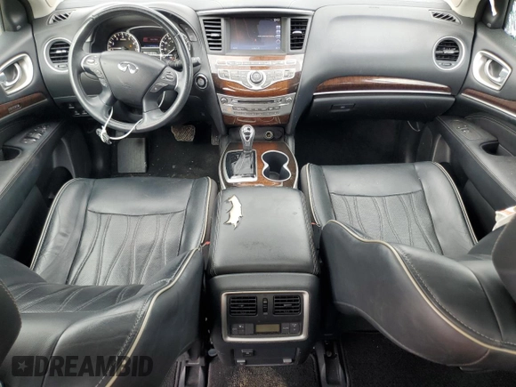 2017 Infiniti QX60 with VIN 5N1DL0MN5HC528217, listed as a Copart auction lot 51787505 with 118,053 mi miles and Salvage Title. Bid and sale history available at DreamBid. Image 8.