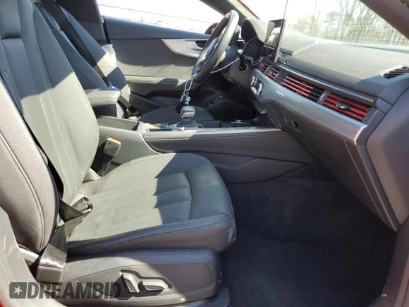 2020 Audi A5 Sportback Premium Plus with VIN WAUCNCF52LA012990, listed as a Copart auction lot 47703204 with 21,084 mi miles. Bid and sale history available at carsss.com. Image 7.