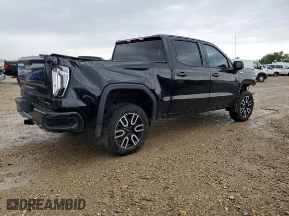 2021 GMC Sierra 1500 AT4 with VIN 3GTU9EET1MG464553, listed as a Copart auction lot 51775155 with 43,071 mi miles and Salvage Title. Bid and sale history available at carsss.com. Image 3.