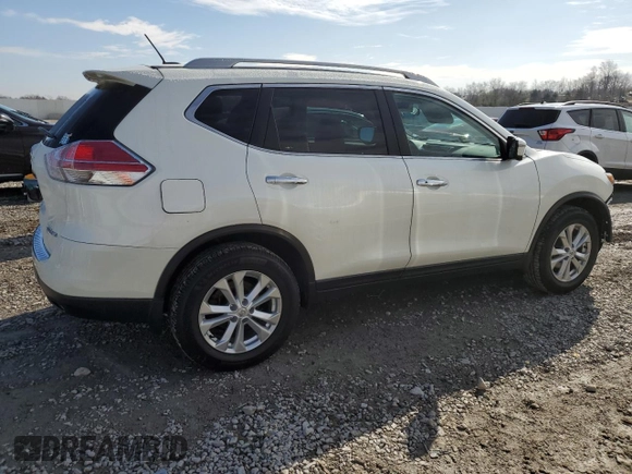 2016 Nissan Rogue SV with VIN 5N1AT2MV8GC881869, listed as a Copart auction lot 50707545 with 105,760 mi miles and Salvage Title. Bid and sale history available at carsss.com. Image 3.