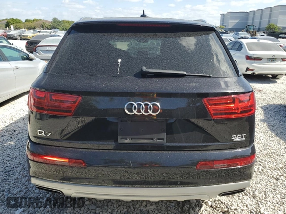 2017 Audi Q7 Premium Plus with VIN WA1LAAF73HD023601, listed as a Copart auction lot 55184215 with 73,379 mi miles and Clean Title. Bid and sale history available at DreamBid. Image 6.