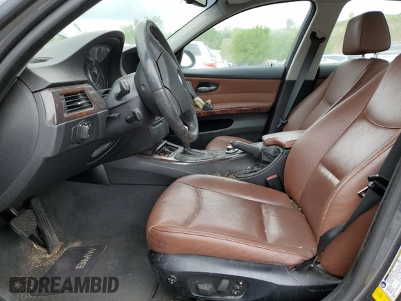 2008 BMW 3 Series 328i with VIN WBAVA33508P142196, listed as a Copart auction lot 57617965 with 129,798 mi miles and Salvage title. Bid and sale history available at DreamBid. Image 7.