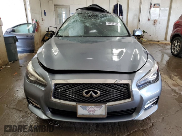 2017 Infiniti Q50 Premium with VIN JN1EV7AR3HM832971, listed as a Copart auction lot 52859155 with 160,070 mi miles and Salvage Title. Bid and sale history available at DreamBid. Image 5.