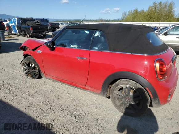 2016 MINI Convertible S with VIN WMWWG9C54G3C21921, listed as a Copart auction lot 53391135 with 60,569 mi miles and Salvage Title. Bid and sale history available at DreamBid. Image 2.