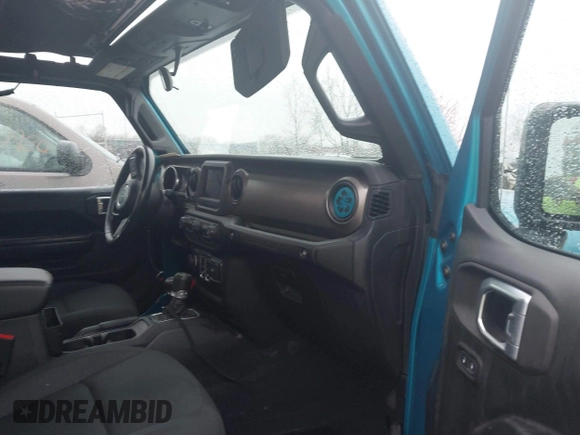 2020 Jeep Wrangler Sport S with VIN 1C4GJXAN4LW263737, listed as a IAAI auction lot 41983063 with 38,209 mi miles and . Bid and sale history available at DreamBid. Image 5.