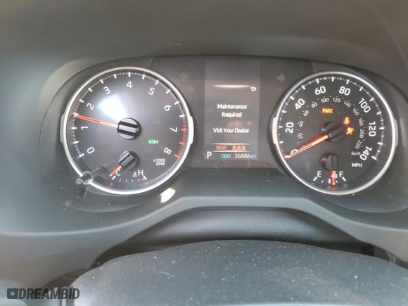 2019 Toyota RAV4 XLE with VIN JTMP1RFV8KD042527, listed as a Copart auction lot 45812425 with 36,886 mi miles and Salvage Title. Bid and sale history available at carsss.com. Image 9.