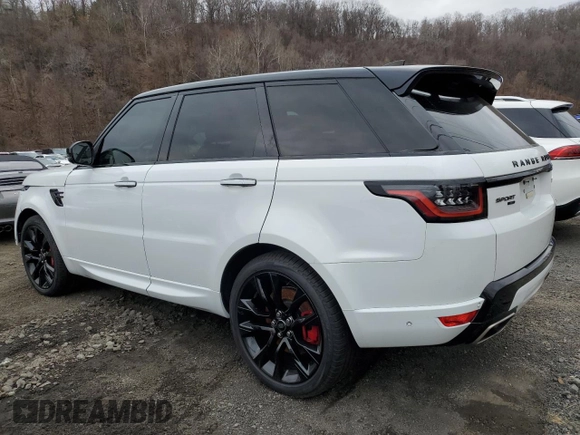2022 Land Rover Range Rover Sport HST with VIN SALWS2RU3NA206185, listed as a Copart auction lot 41452235 with 41,278 mi miles and Salvage Title. Bid and sale history available at carsss.com. Image 2.