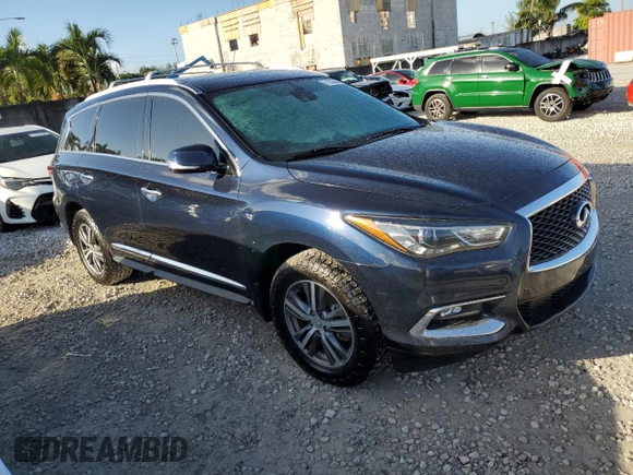 2020 Infiniti QX60 Luxe with VIN 5N1DL0MM9LC538281, listed as a Copart auction lot 77618334 with 130,337 mi miles and Non repairable. Bid and sale history available at DreamBid. Image 4.
