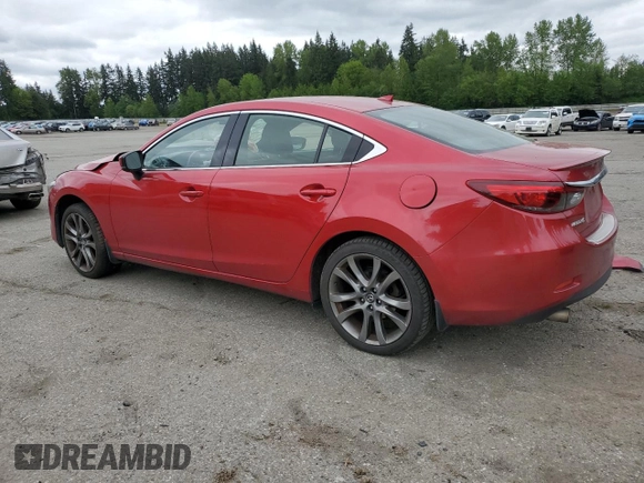 2017 Mazda 6 Grand Touring with VIN JM1GL1X56H1120758, listed as a Copart auction lot 54163525 with Not Provided miles and Salvage Title. Bid and sale history available at carsss.com. Image 2.