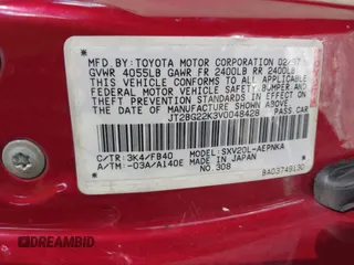 1997 Toyota Camry LE z VIN JT2BG22K3V0048428, wystawiony jako IAAI lot #41817586 z przebiegiem 349 369 mil mil oraz . Historia ofert i sprzedaży dostępna na DreamBid. Obrazek 9.