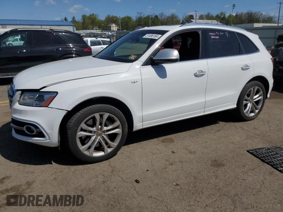 2016 Audi SQ5 Premium Plus with VIN WA1CCAFP8GA051548, listed as a Copart auction lot 51496184 with 107,285 mi miles. Bid and sale history available at carsss.com. Image 1.