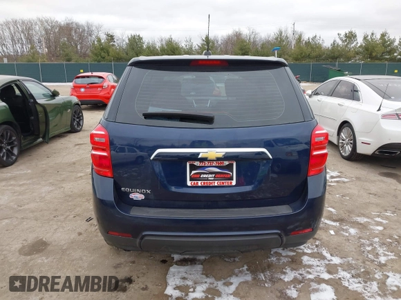 2017 Chevrolet Equinox LS with VIN 2GNALBEK7H1515179, listed as a IAAI auction lot 41258016 with 106,202 mi miles. Bid and sale history available at carsss.com. Image 16.