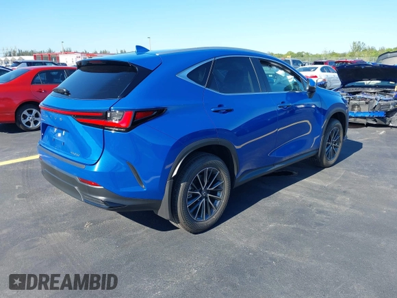 2025 Lexus NX 250 Premium with VIN 2T2GDCAZ9SC024917, listed as a IAAI auction lot 42266349 with 1,343 mi miles and . Bid and sale history available at DreamBid. Image 4.
